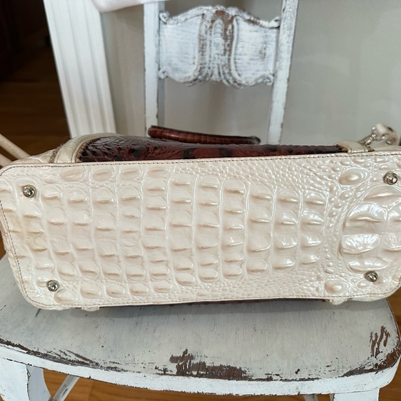 Large Duxbury Satchel Pecan Soriano by Brahmin - Picture 4 of 13